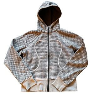 Lululemon Houndstooth Brown Scuba Hoodie